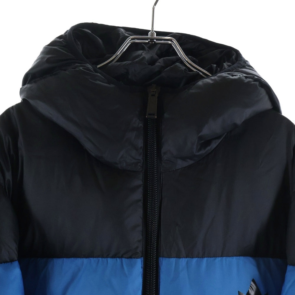 DSQUARED2(ディースクエアード) 19AW Nylon Hooded Puffer Jacket ナイロン フーデッド パフィージャケット ブラック/ブルー S74AM0960