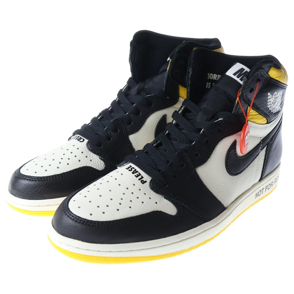NIKE(ナイキ) AIR JORDAN 1 RETRO HIGH VARSITY MAIZE エアジョーダン1 ノットフォーリセール ハイカットスニーカー イエロー/ホワイト US11/29cm 861428-107