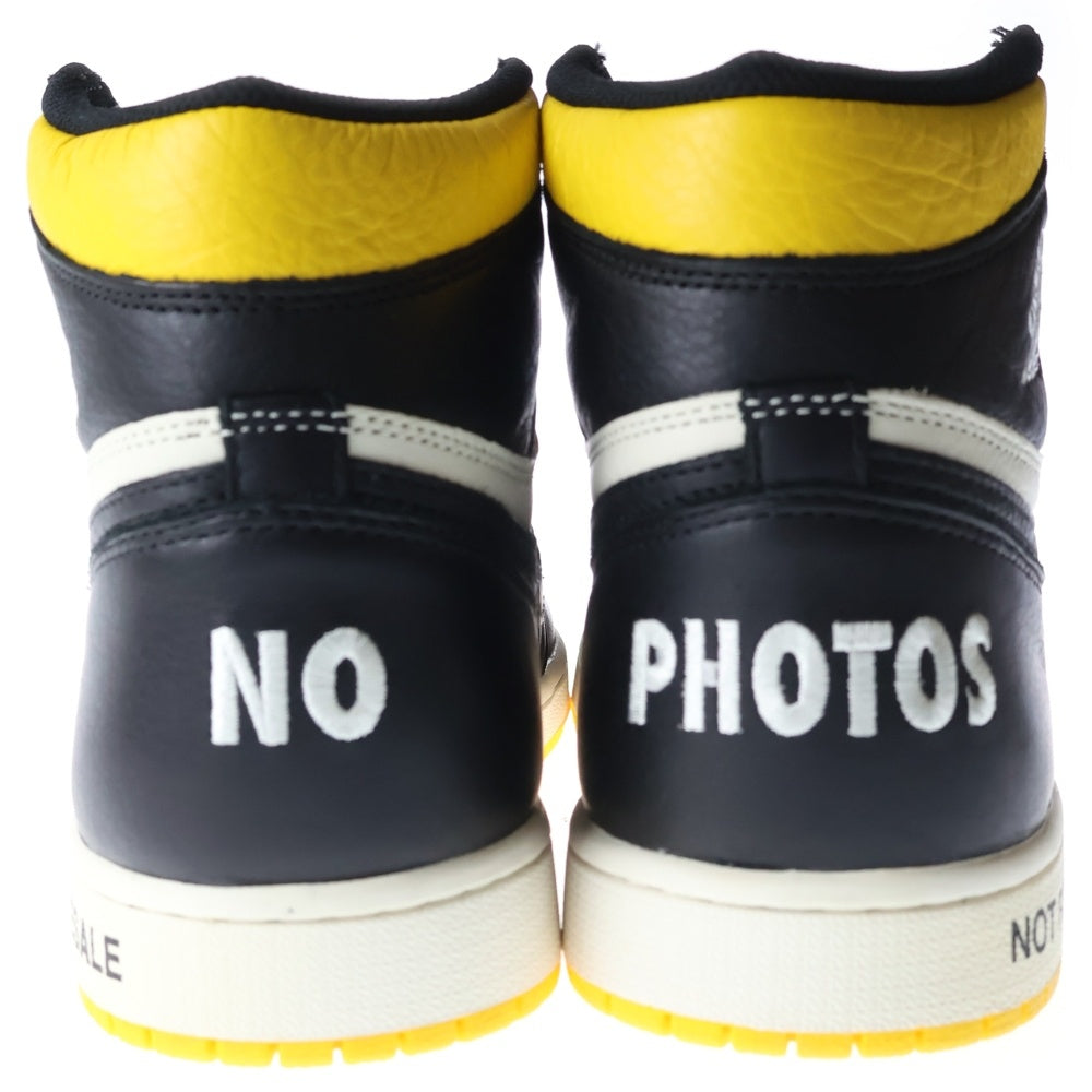 NIKE(ナイキ) AIR JORDAN 1 RETRO HIGH VARSITY MAIZE エアジョーダン1 ノットフォーリセール ハイカットスニーカー イエロー/ホワイト US11/29cm 861428-107