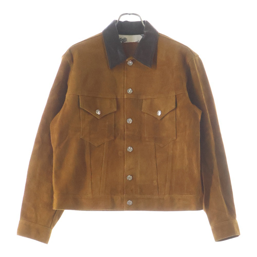 The Letters(ザレターズ) 25SS TRUCKER JACKET HORSE SUEDE トラッカージャケット ホーススエード ブラウン LSBE-LJ0002