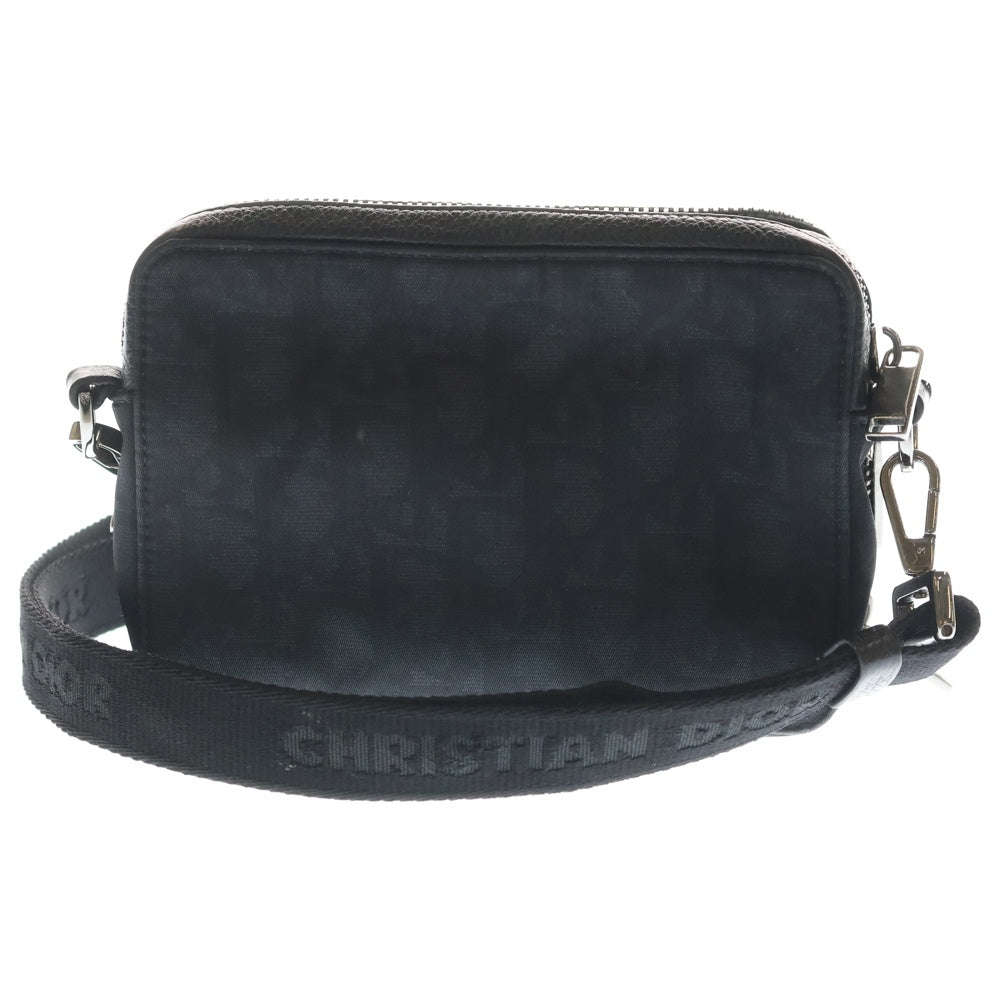 DIOR(ディオール) オブリーク ストラップポーチ ショルダーバッグ ブラック ナイロン 22-BO-0270 レディース