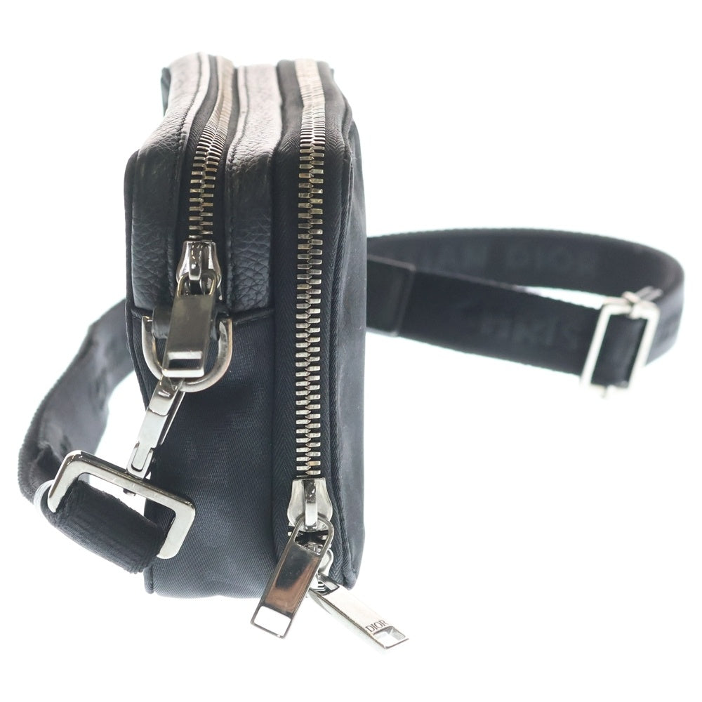 DIOR(ディオール) オブリーク ストラップポーチ ショルダーバッグ ブラック ナイロン 22-BO-0270 レディース