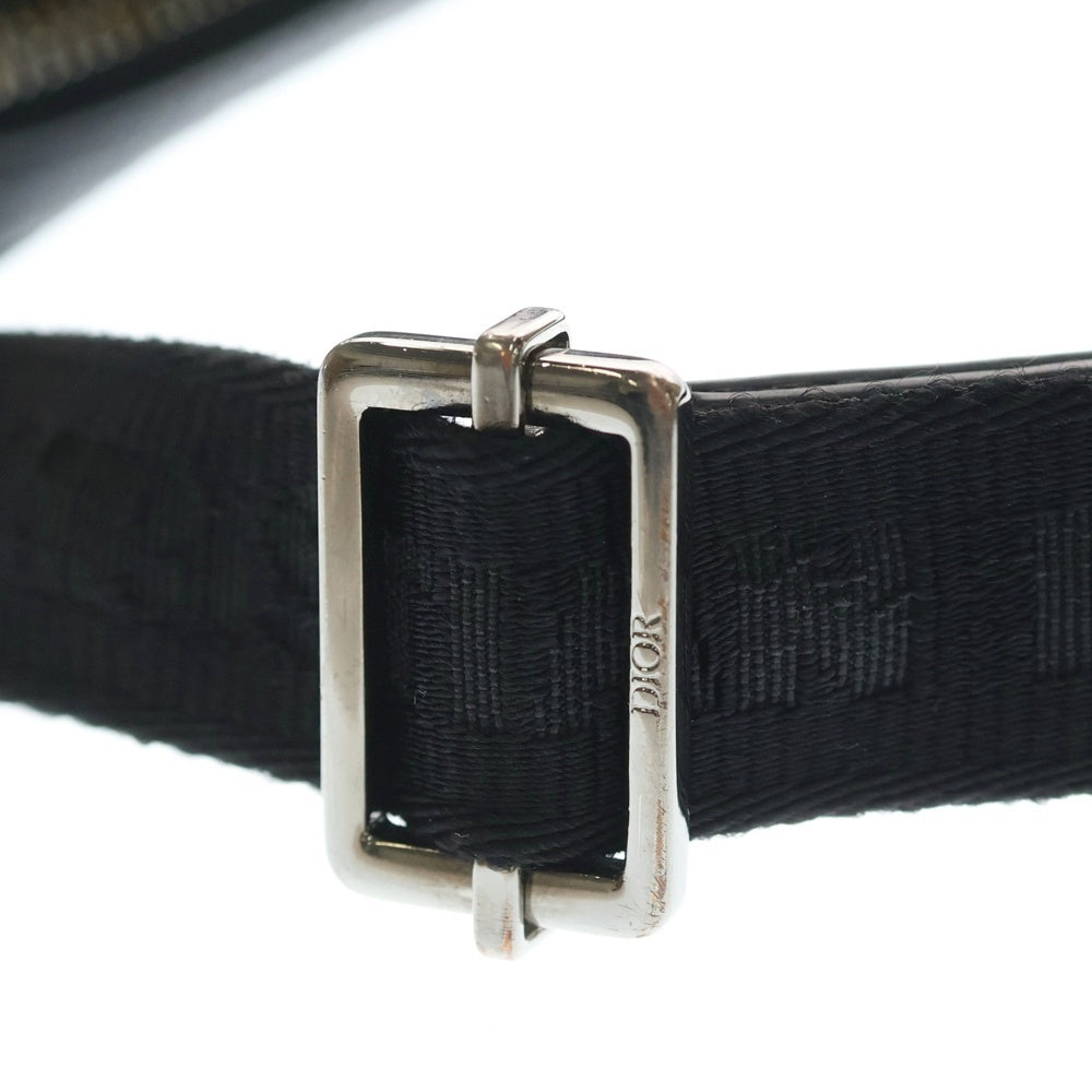 DIOR(ディオール) オブリーク ストラップポーチ ショルダーバッグ ブラック ナイロン 22-BO-0270 レディース