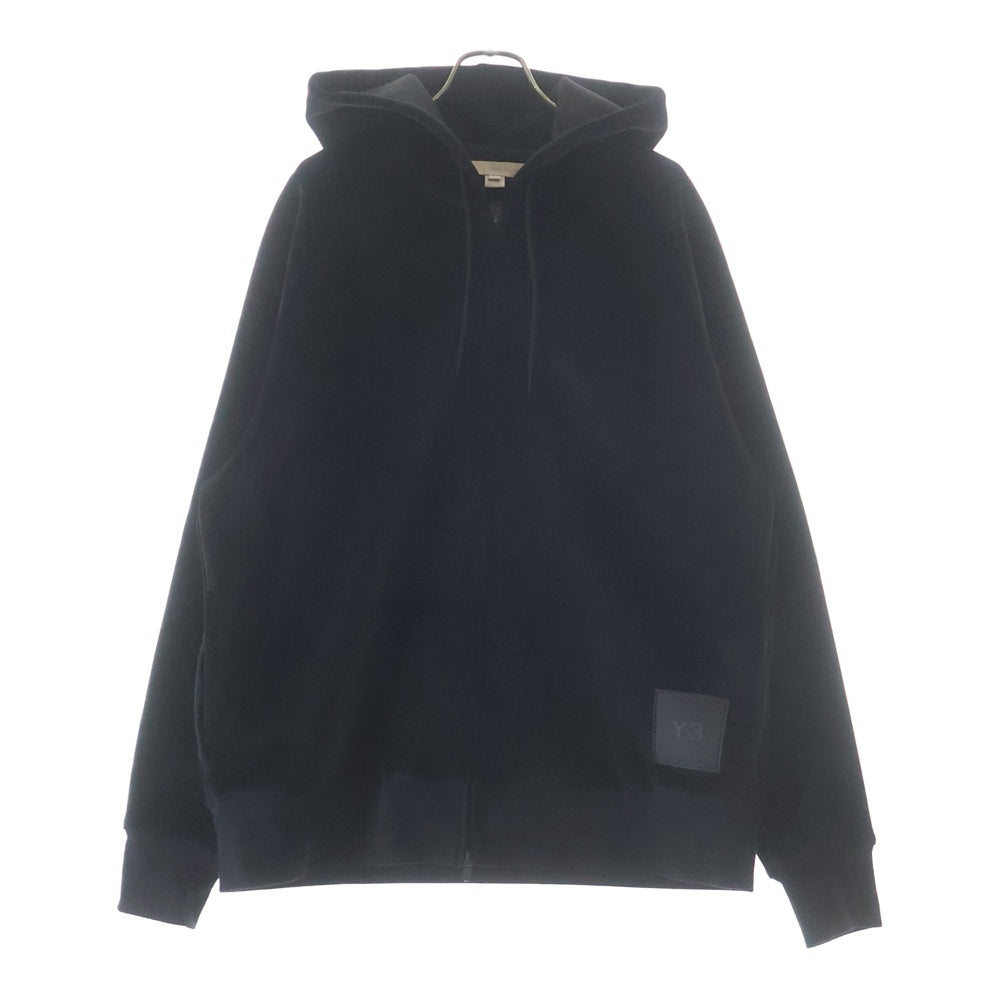 Y-3(ワイスリー) Velvet Zip Parka ベルベット ジップアップ パーカー ブラック HB3341
