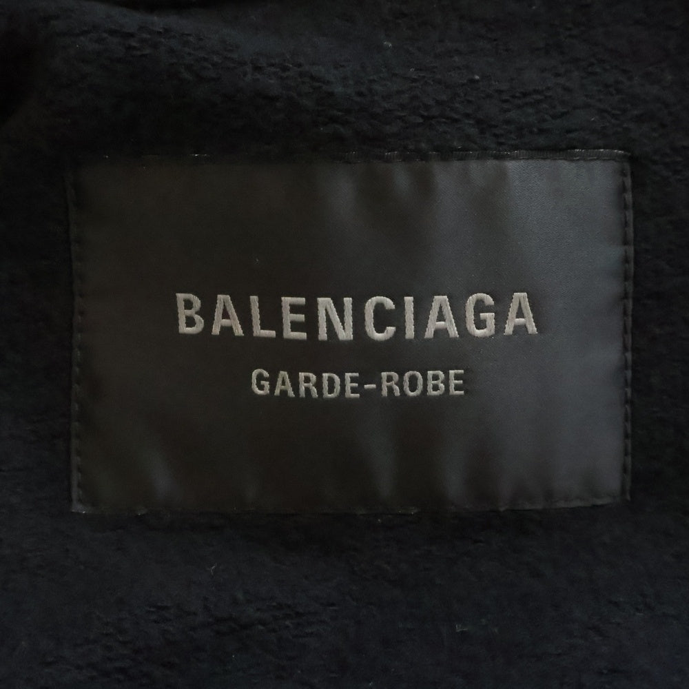 BALENCIAGA(バレンシアガ) 25AW Vintagelook スエードレザー ブルゾン ブラック 850014 TTS08