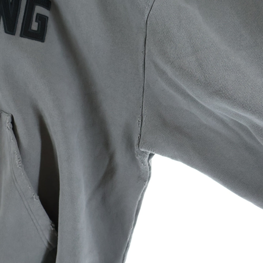 BALENCIAGA(バレンシアガ) 24SS Human Being Zip Hoodie ジップフーディー グレー 833382 TSVB9