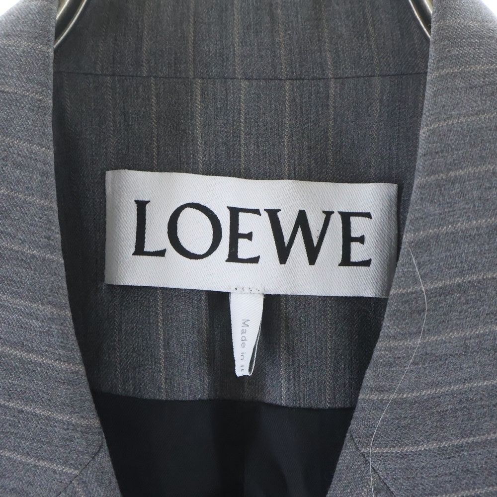 LOEWE(ロエベ) ストライプ柄 テーラードジャケット グレー HSM1Y03W28