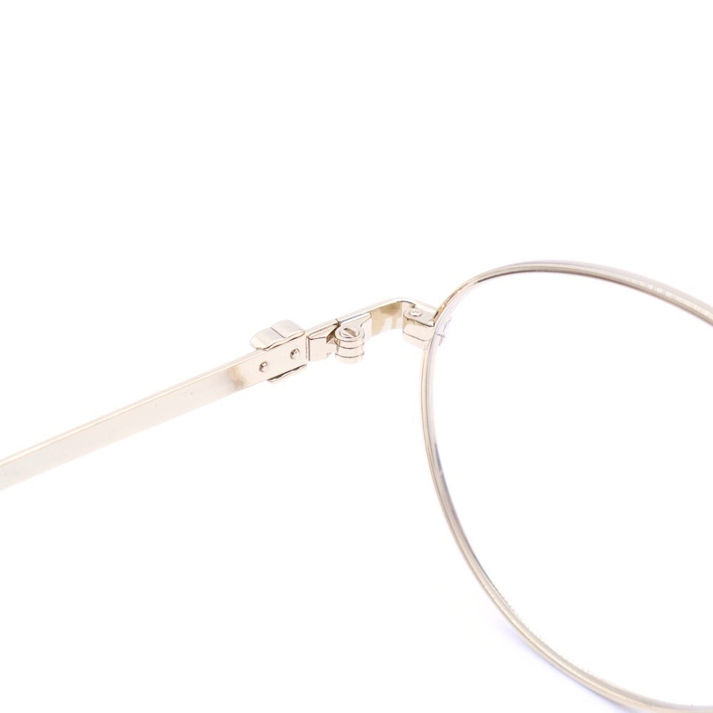 GUCCI(グッチ) サイドロゴ ボストンフレーム メガネ ゴールド GG1472OJ