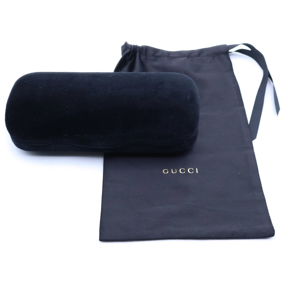 GUCCI(グッチ) サイドロゴ ボストンフレーム メガネ ゴールド GG1472OJ