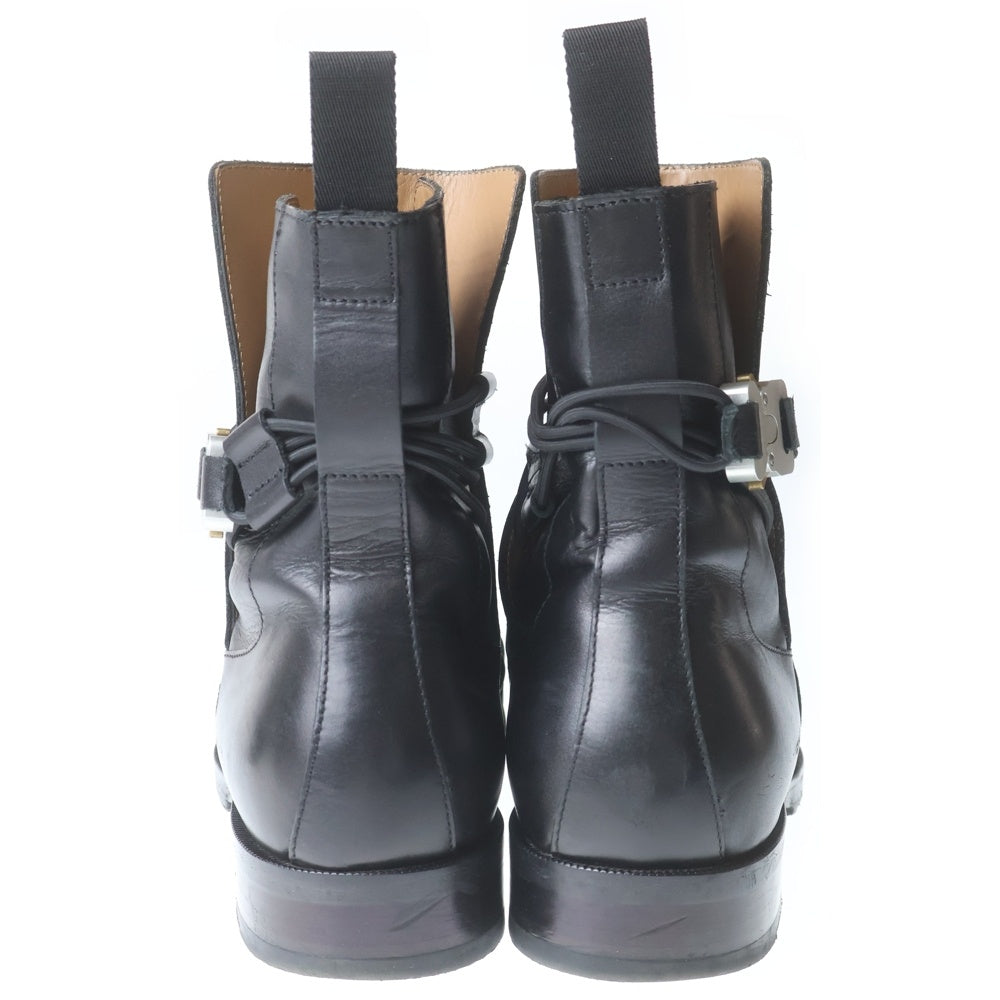 1017 ALYX 9SM(アリクス) Chelsea buckle boots ストラップアンクル レザー ブーツ ブラック