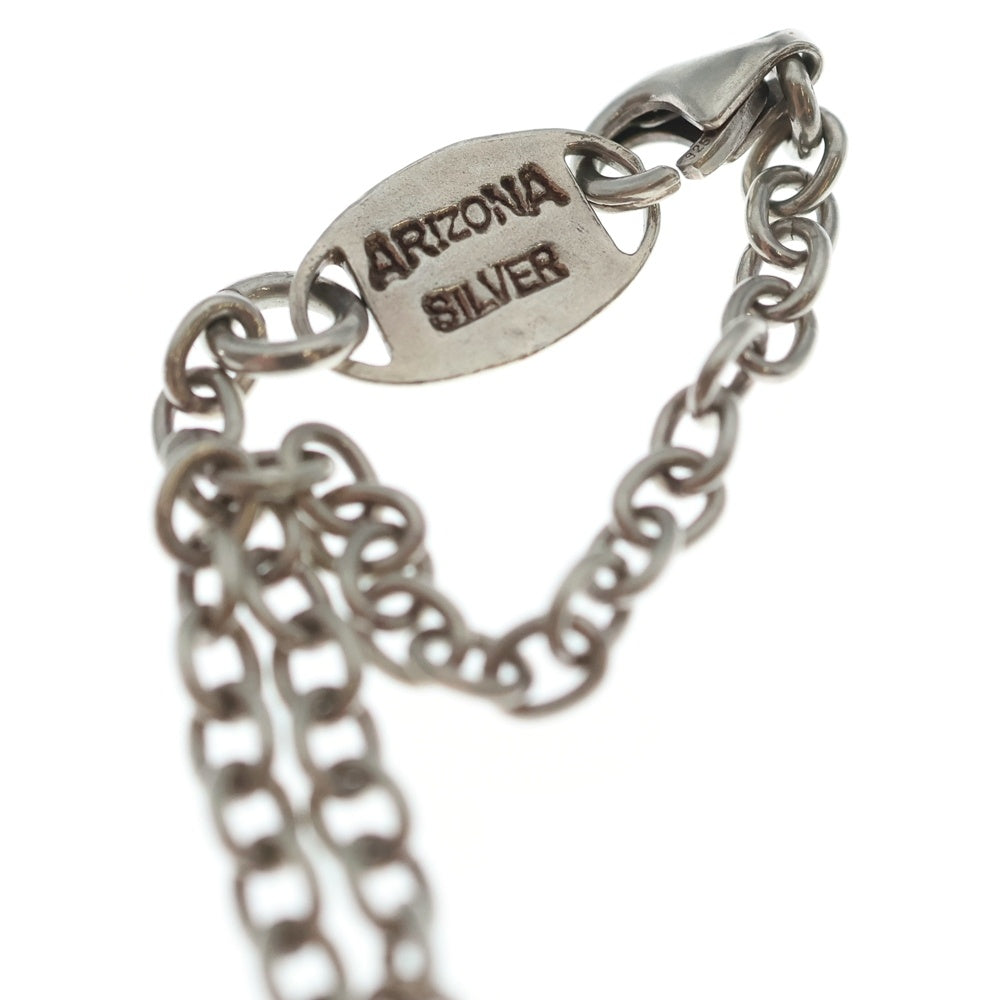 ARIZONA FREEDOM(アリゾナフリーダム) 銀縄ターコイズフェザートップ チェーン付きネックレス シルバー
