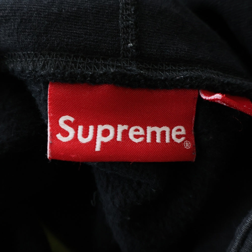 SUPREME(シュプリーム) 17AW Box Logo Hooded Sweatshirt 蛍光ボックスロゴ プルオーバーパーカー ブラック/イエロー