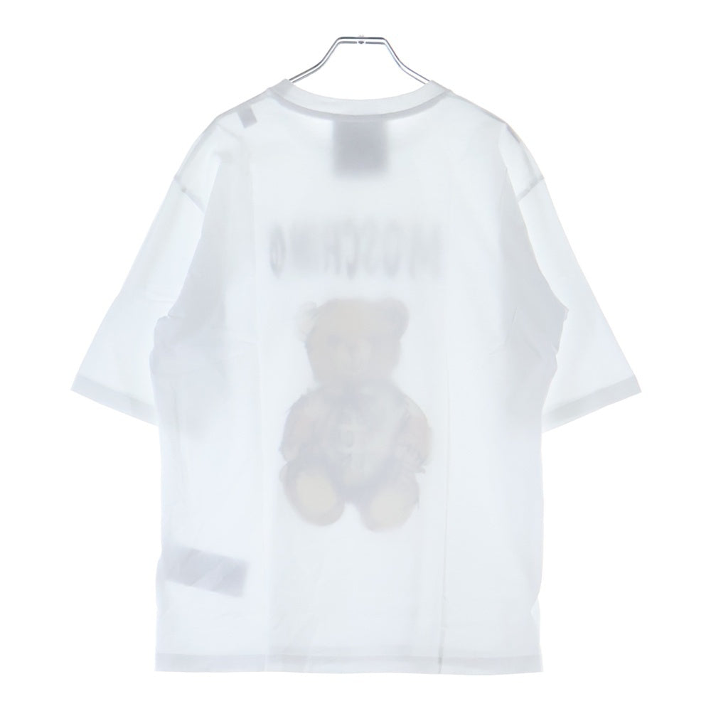 MOSCHINO(モスキーノ) フロントグラフィック半袖Tシャツ カットソー ホワイト