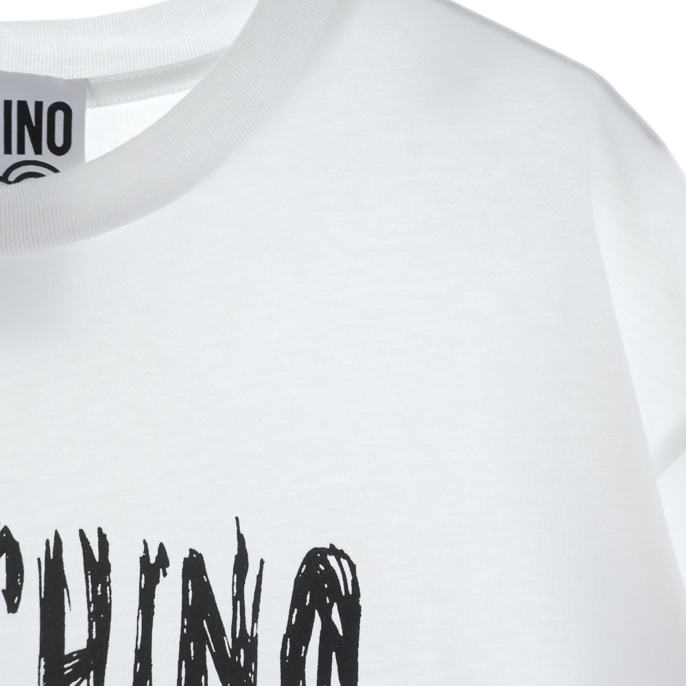 MOSCHINO(モスキーノ) フロントグラフィック半袖Tシャツ カットソー ホワイト