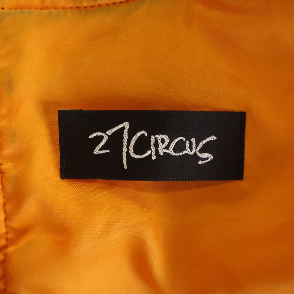 NO BRAND(ノーブランド) MA-1 ZIPUP NYLON JACKET ジップアップナイロンジャケット ブラック