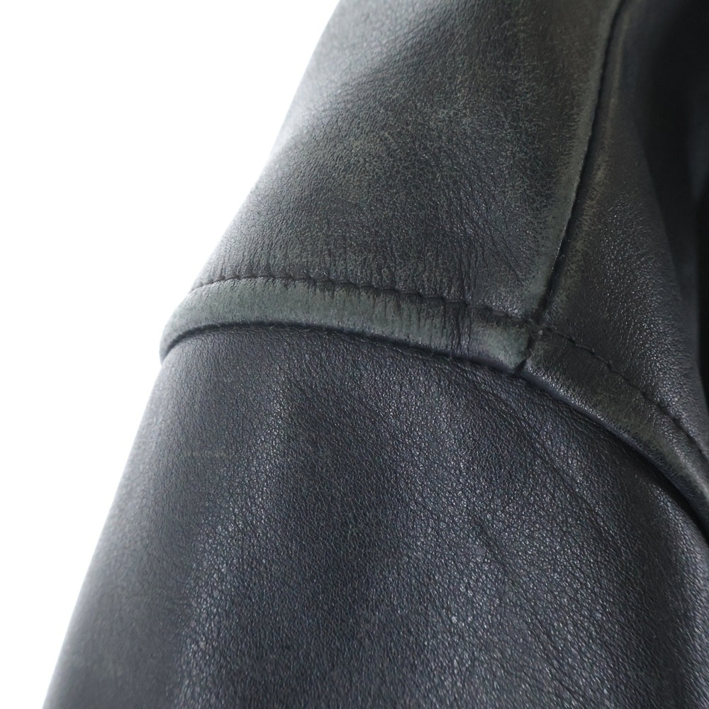 AVIREX(アヴィレックス) ZIP UP LETHER JACKET レザージャケット ブラック