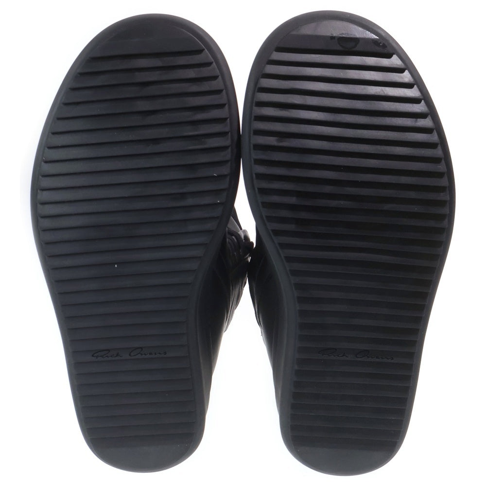 Rick Owens(リックオウエンス) 25SS Mega Geobasket high-top casual shoes メガジオバスケットハイトップカジュアルシューズ ハイカットスニーカー ブラック