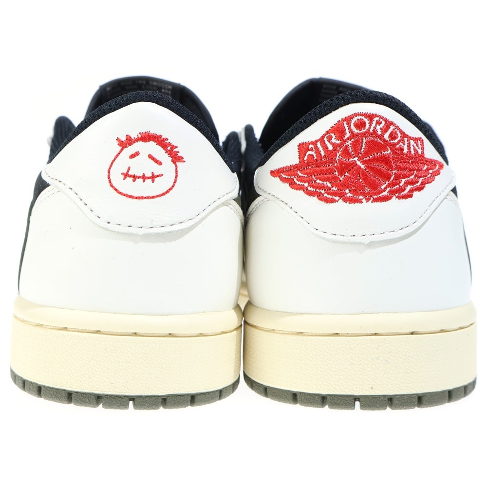 NIKE(ナイキ) ×TRAVIS SCOTT WMNS AIR JORDAN 1 LOW OG トラヴィススコット ウィメンズ エアジョーダン1 ローカットスニーカー ホワイト/オリーブ US10/27cm DZ4137-106 レディース