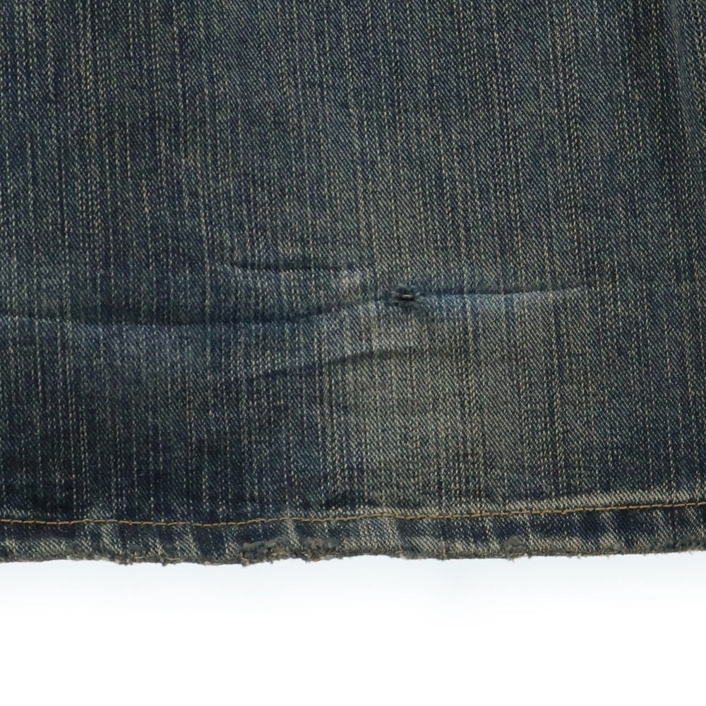 BALENCIAGA(バレンシアガ) 23AW ウォッシュド加工ブーツカットデニムパンツ インディゴ 751089 TNW65