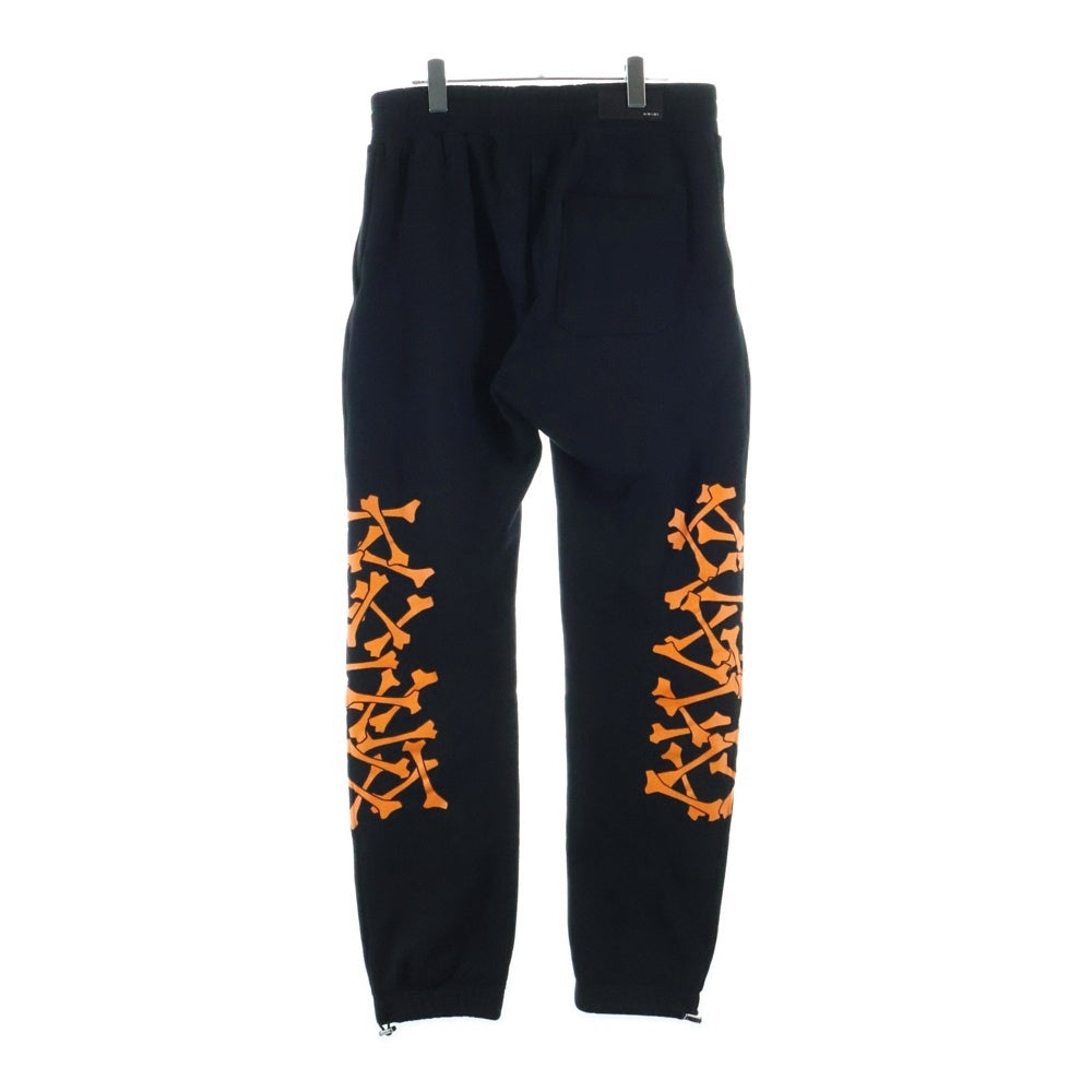 AMIRI(アミリ) BONES SWEAT PANTS ボーン スウェットパンツ ブラック/オレンジ