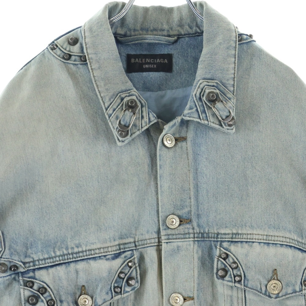 BALENCIAGA(バレンシアガ) CAGOLE カゴール オーバーサイズ デニムジャケット インディゴ 764521 TDW14