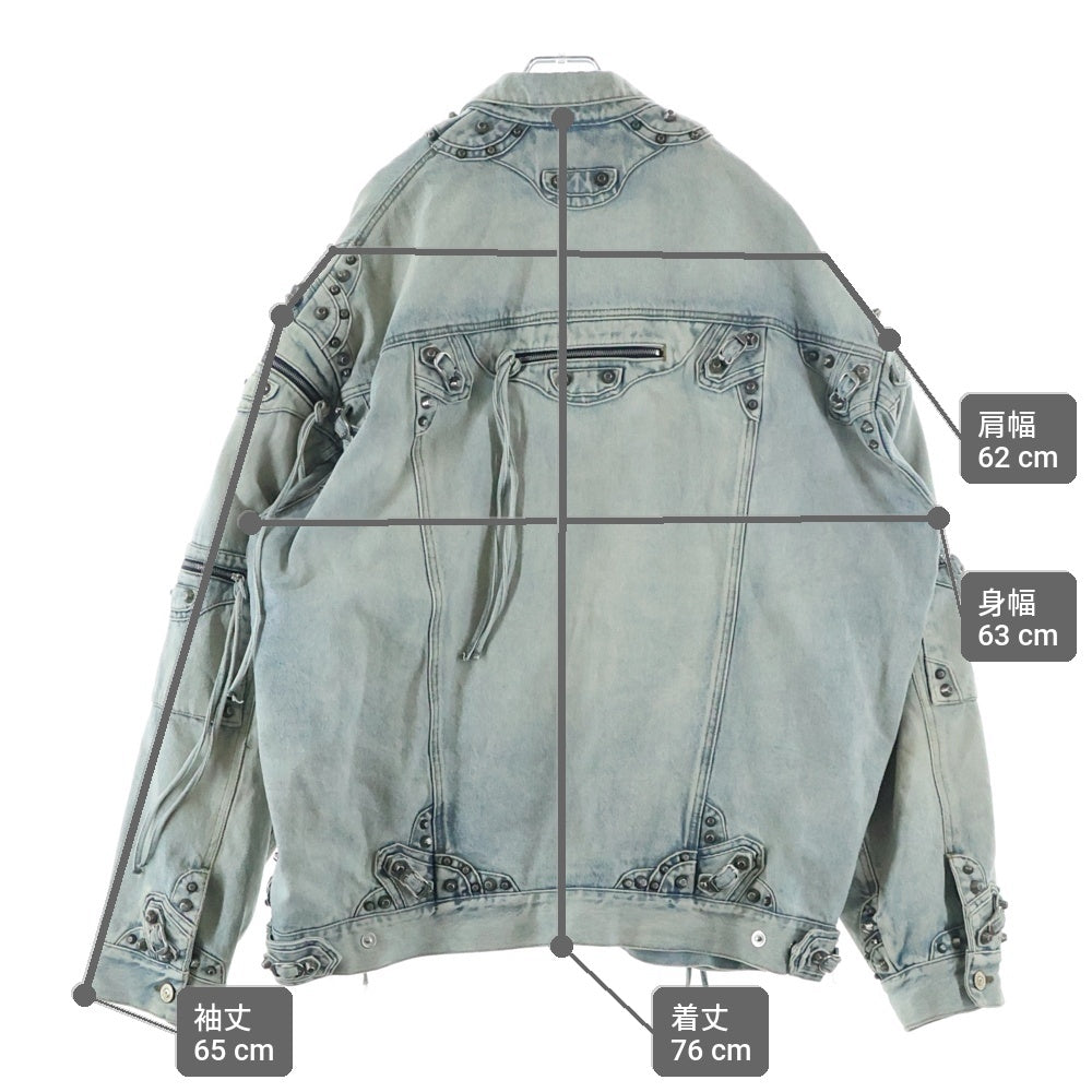 BALENCIAGA(バレンシアガ) CAGOLE カゴール オーバーサイズ デニムジャケット インディゴ 764521 TDW14