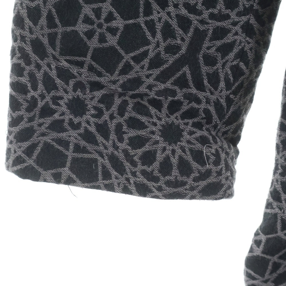 Yohji Yamamoto POUR HOMME(ヨウジヤマモト プールオム) 15SS Jacquard Patec Coat ジャガードコート ロングコート ブラック HU-J14-012