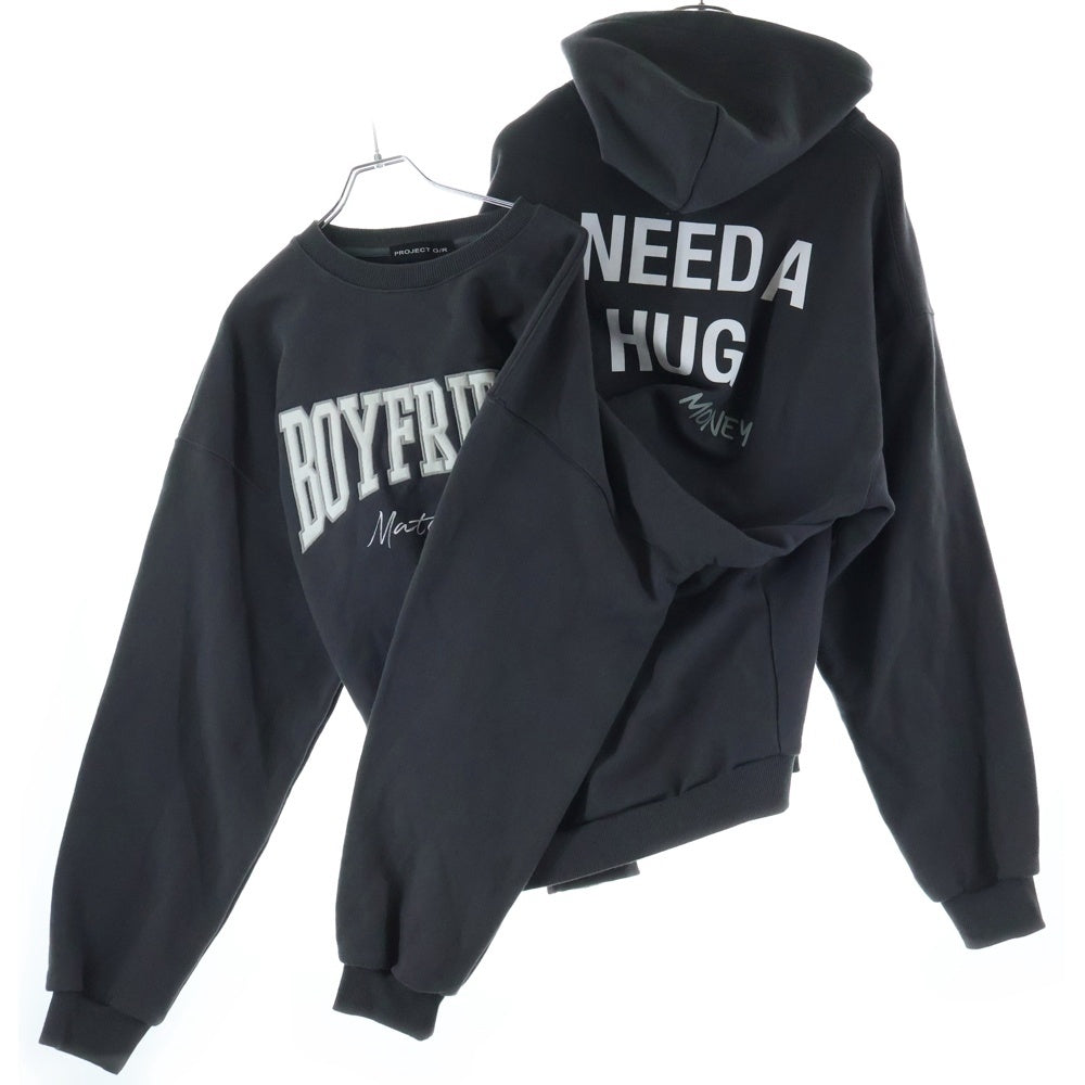 PROJECT G/R(プロジェクトジーアール) ASURA Hoodie レイヤード パーカー オーバーサイズ フーディー グレー