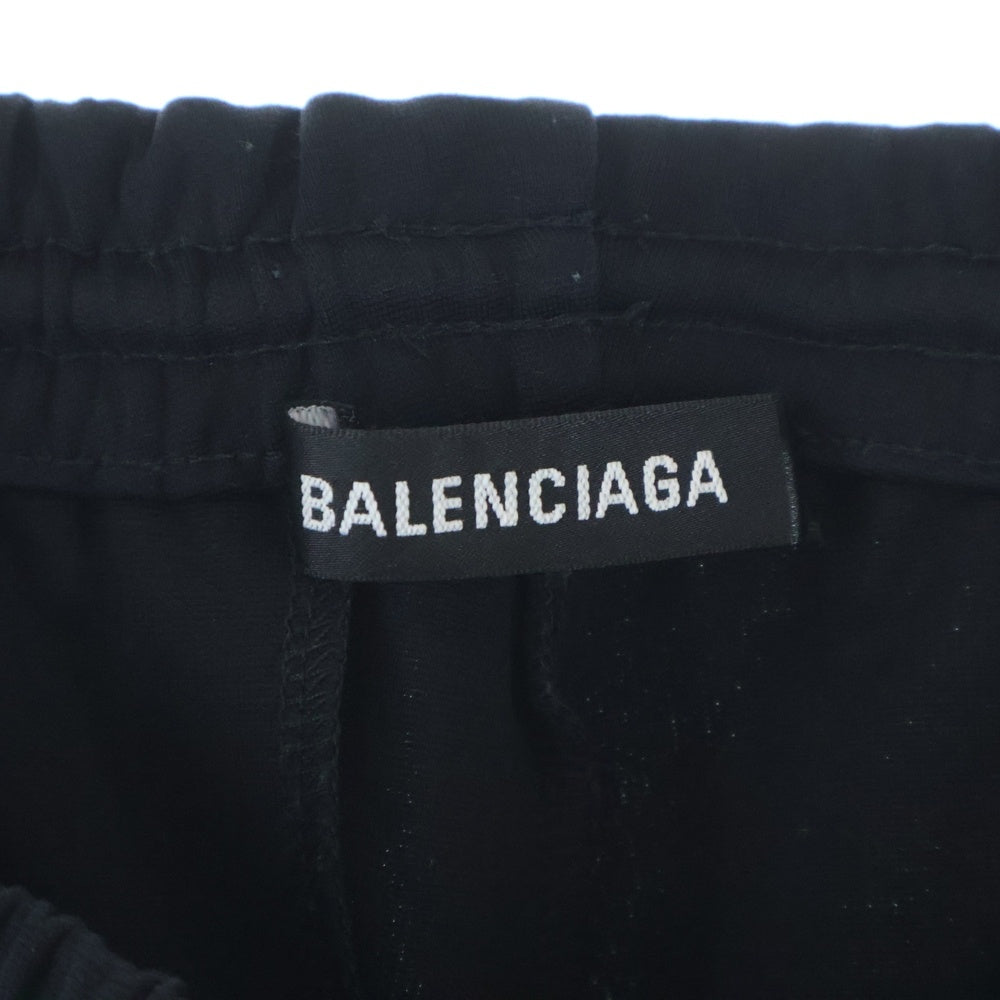 BALENCIAGA(バレンシアガ) 19AW ロゴ サイドライン トラックパンツ ブラック 595007
