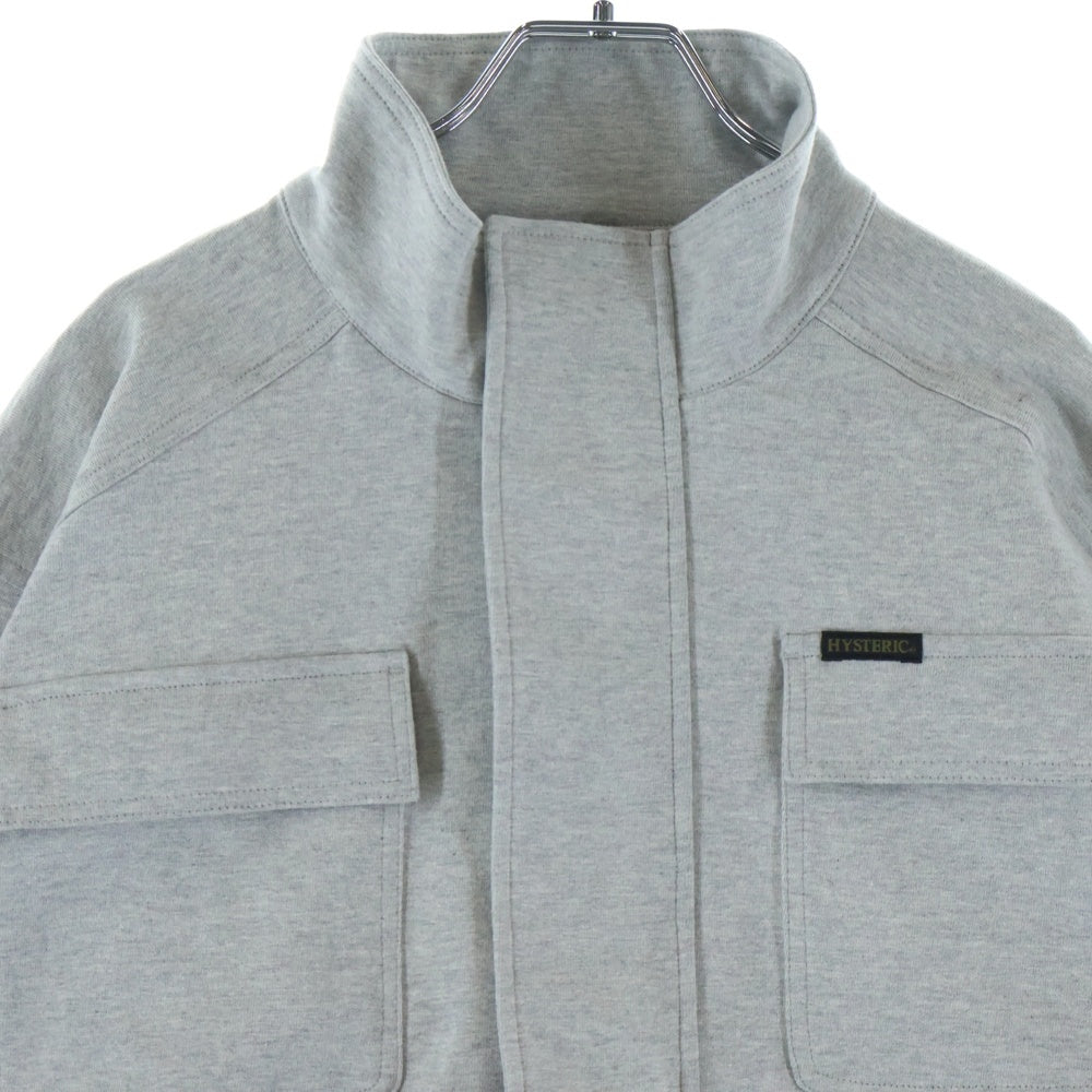 HYSTERIC GLAMOUR(ヒステリックグラマー) 26SS カーゴポケット付き ハイネックブルゾン グレー 02261CJ02290