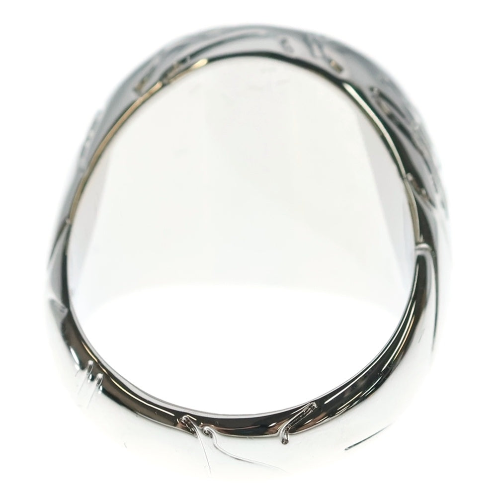 A BATHING APE(アベイシングエイプ) SIGNET RING ラインカモ デボス加工 スターデザイン リング 指輪 シルバー