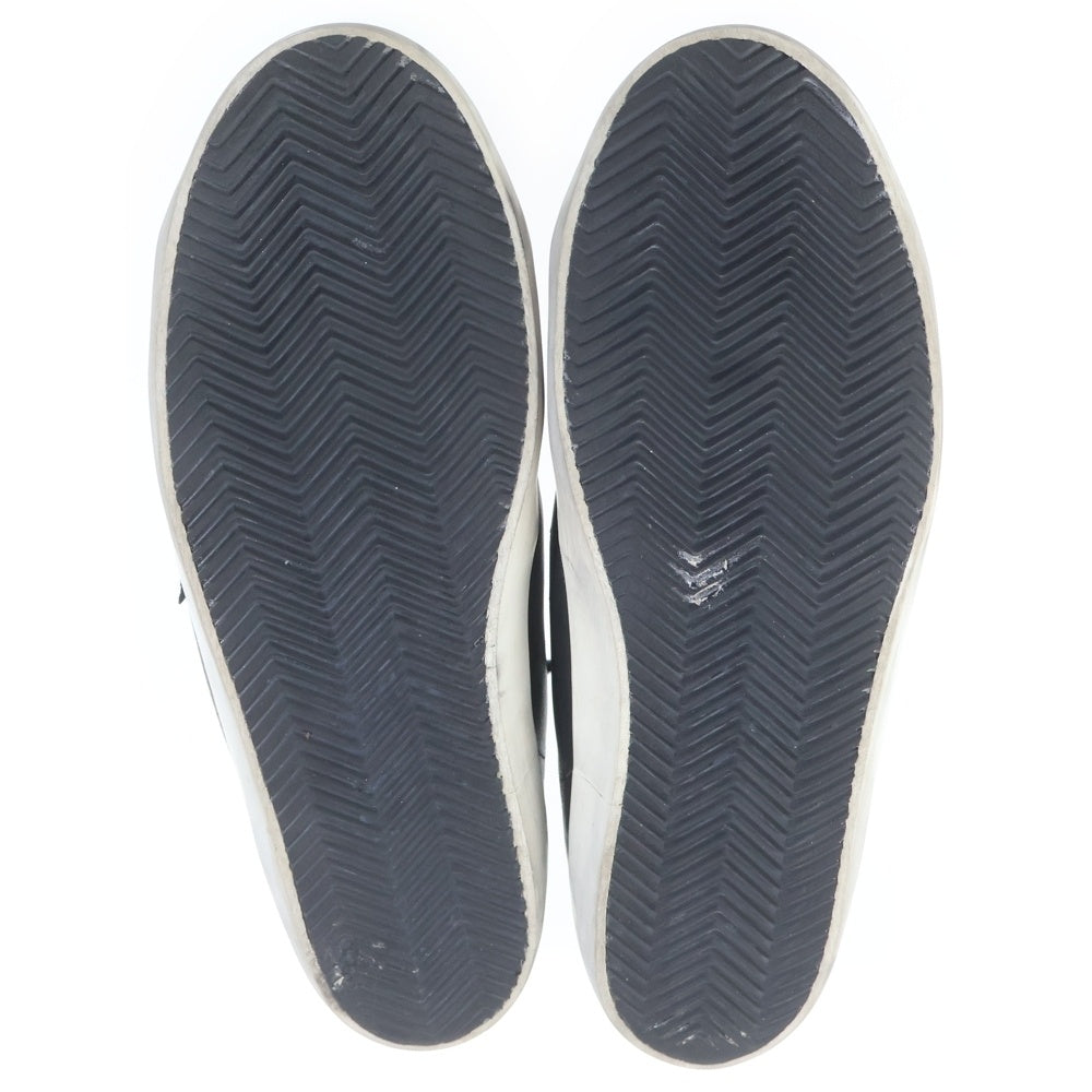 GOLDEN GOOSE DELUXE BRAND(ゴールデングースデラックスブランド) Super-Star CLASSIC WAITH LIST スーパースター ロートップスニーカー ダメージ加工 ローカットシューズ ブラック/ホワイト GMF00101.F003984
