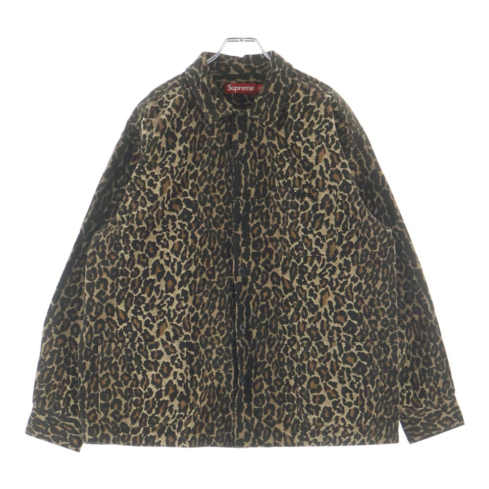 SUPREME(シュプリーム) 25AW Flannel Pajama Shirt Leopard レオパード フランネル パジャマシャツ ブラウン