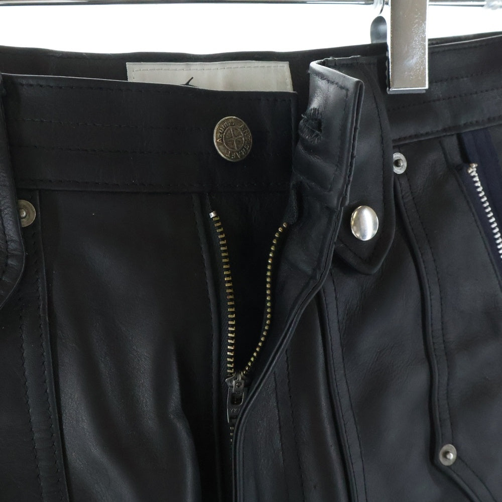 AZUMA(アズマ) 25AW WESTERN BIKER PANTS レザーバイカーパンツ レザーパンツ ブラック 25AH-PT-01