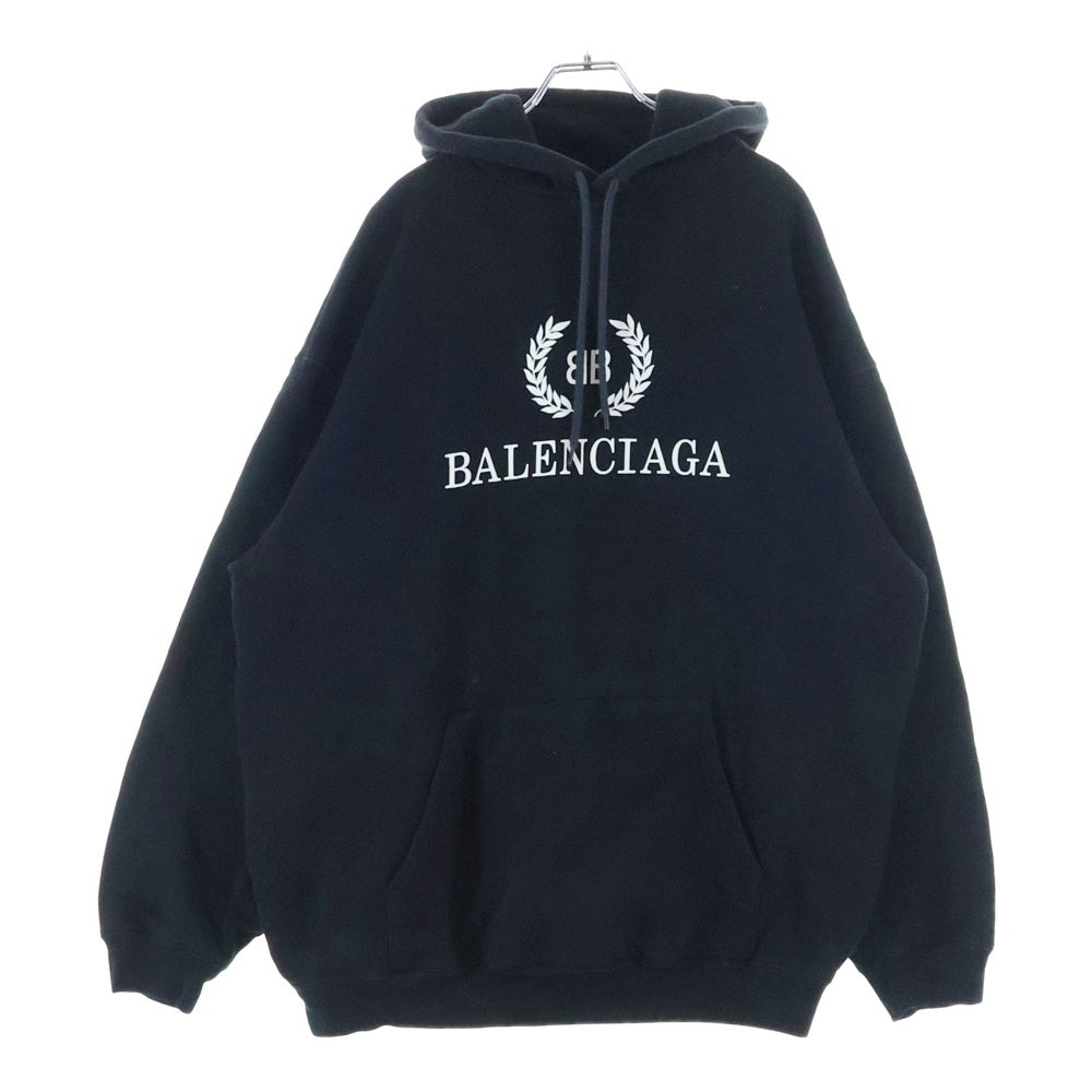 BALENCIAGA(バレンシアガ) 19SS BBロゴプリント プルオーバー パーカー 556143 TDV52