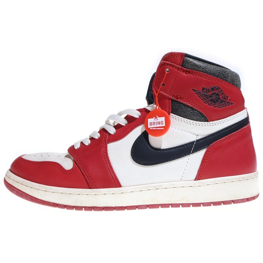 NIKE(ナイキ) AIR JORDAN 1 HIGH OG エアジョーダン1 ハイ OG ロスト&ファウンド シカゴ ハイカットスニーカー シューズ ホワイト/レッド US12/30cm DZ5485-612