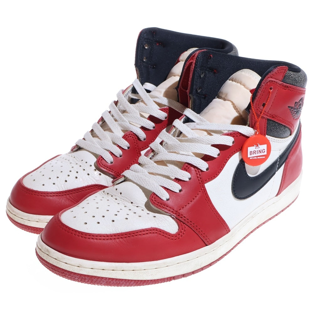 NIKE(ナイキ) AIR JORDAN 1 HIGH OG エアジョーダン1 ハイ OG ロスト&ファウンド シカゴ ハイカットスニーカー シューズ ホワイト/レッド US12/30cm DZ5485-612