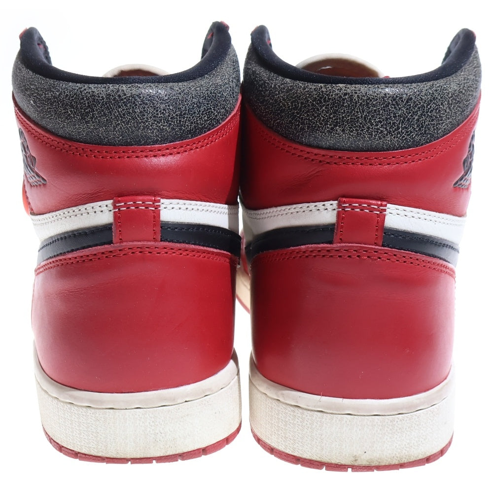 NIKE(ナイキ) AIR JORDAN 1 HIGH OG エアジョーダン1 ハイ OG ロスト&ファウンド シカゴ ハイカットスニーカー シューズ ホワイト/レッド US12/30cm DZ5485-612