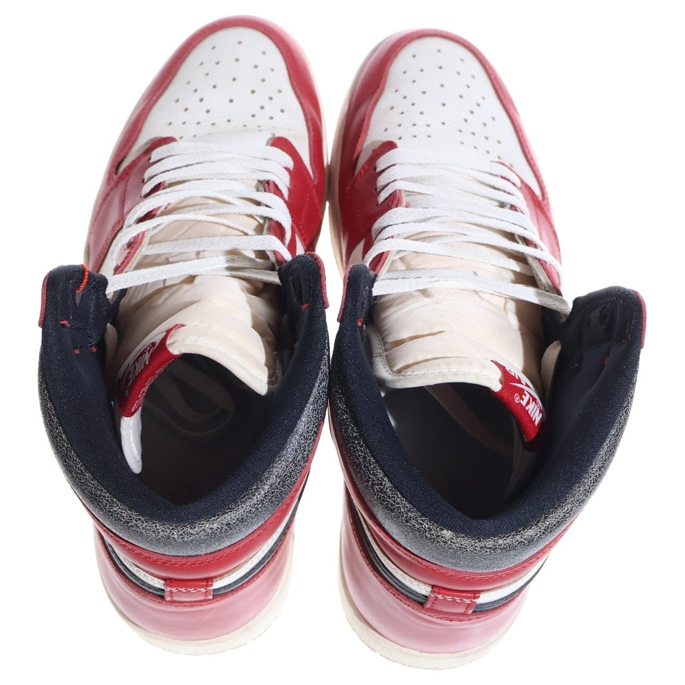 NIKE(ナイキ) AIR JORDAN 1 HIGH OG エアジョーダン1 ハイ OG ロスト&ファウンド シカゴ ハイカットスニーカー シューズ ホワイト/レッド US12/30cm DZ5485-612