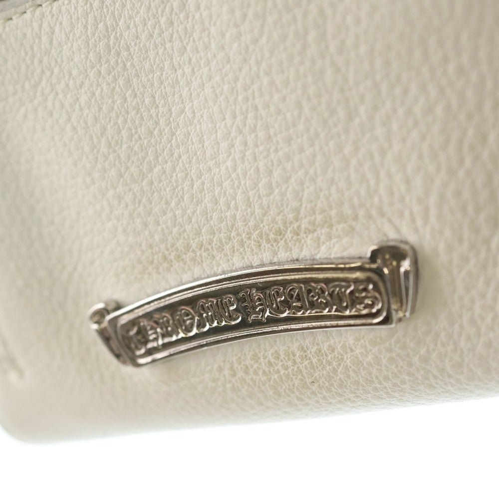 CHROME HEARTS(クロムハーツ) WAVE MINI ウェーブミニ レザーウォレット 財布 ホワイト