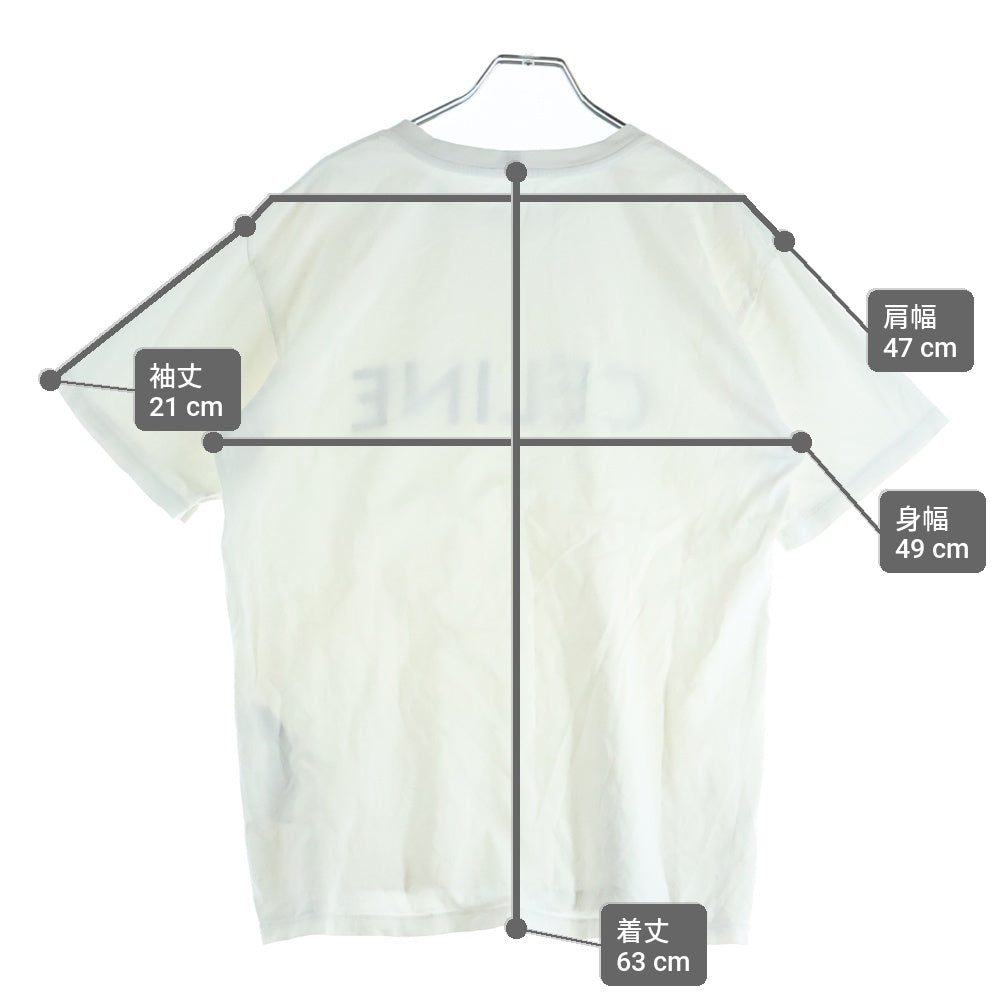 CELINE(セリーヌ) ロゴプリント 半袖Tシャツ カットソー ホワイト 2X681671Q01CC