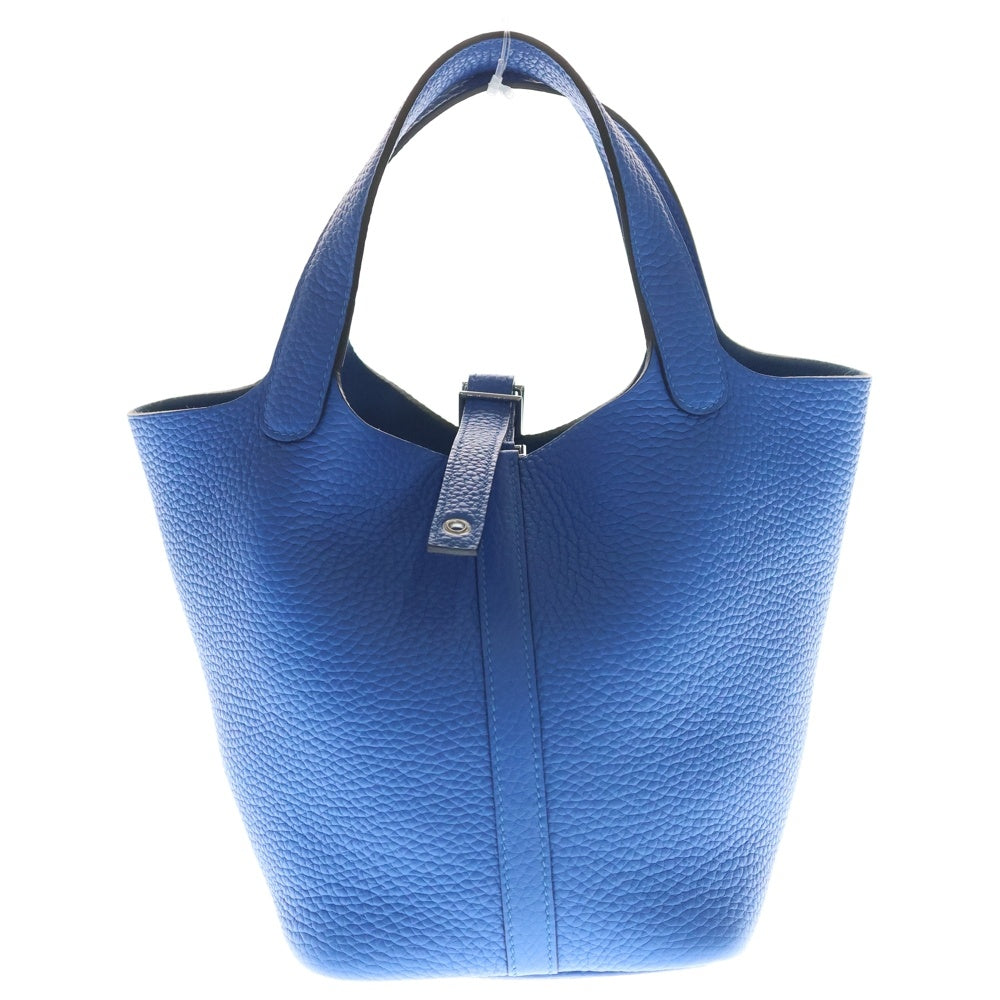 HERMES(エルメス) ピコタンロックPM K刻印 トリヨン フリーダ ハンドバッグ ブルー レディース