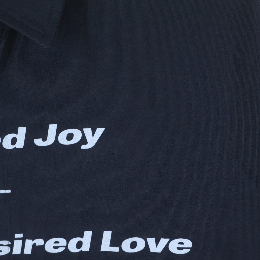 RAF SIMONS(ラフシモンズ) ×FRED PERRY PRINTED JERSEY SHIRT フレッドペリー プリントジャージー 長袖シャツ ネイビー SM6516