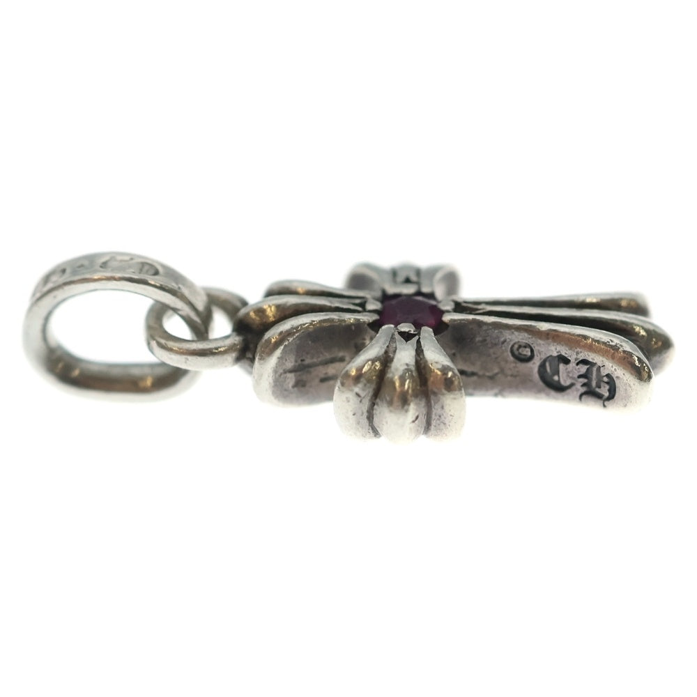 CHROME HEARTS(クロムハーツ) CRS BBYFAT P RBY ベイビーファットクロス 1ルビー ペンダントトップ シルバー BCA235