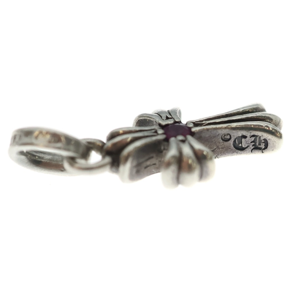 CHROME HEARTS(クロムハーツ) CRS BBYFAT P RBY ベイビーファットクロス 1ルビー ペンダントトップ シルバー BCA235