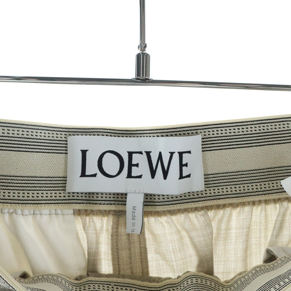 LOEWE(ロエベ) エラスティックウエストバンドトラウザーズ イージーパンツ ベージュ S359Y04XE5 レディース