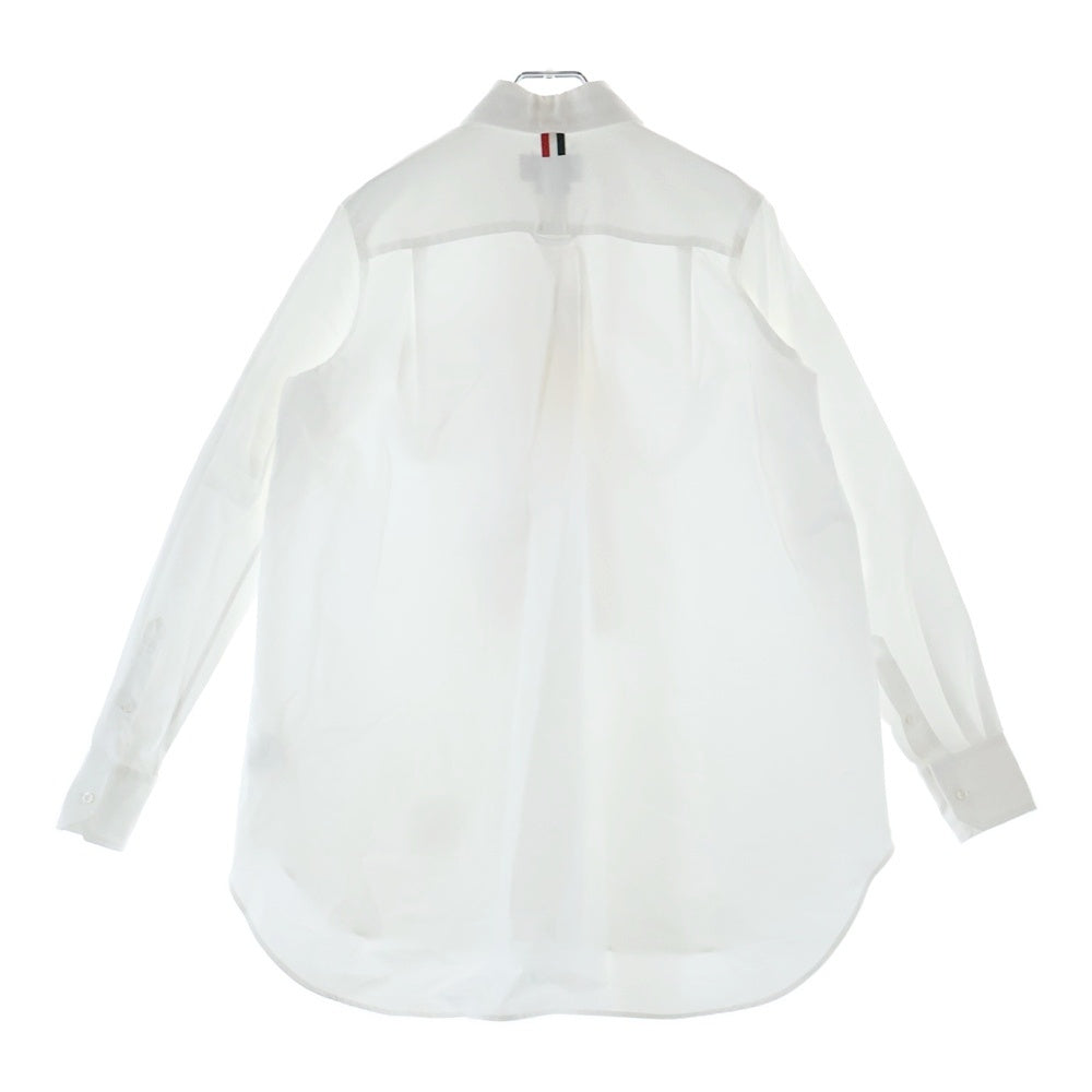 THOM BROWNE(トムブラウン) トリコロールボウタイ 長袖プルオーバーシャツブラウス レディース 139A-06496-100