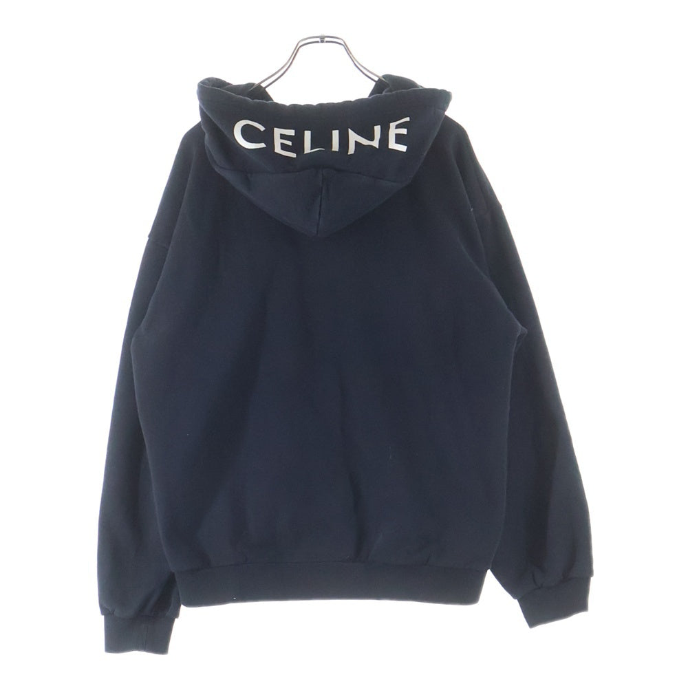 CELINE(セリーヌ) 21SS ロゴプリント ジップアップパーカー ブラック 2Y497052H