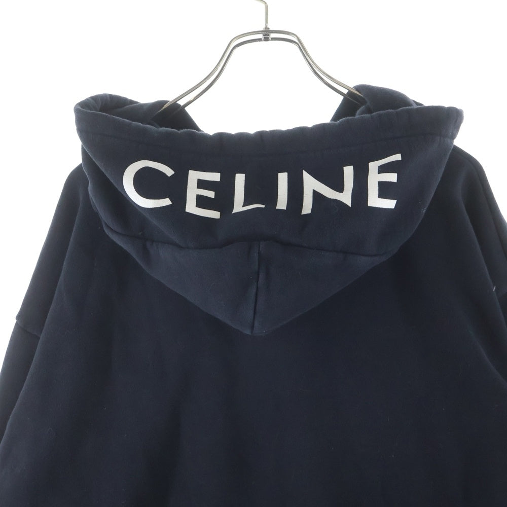 CELINE(セリーヌ) 21SS ロゴプリント ジップアップパーカー ブラック 2Y497052H