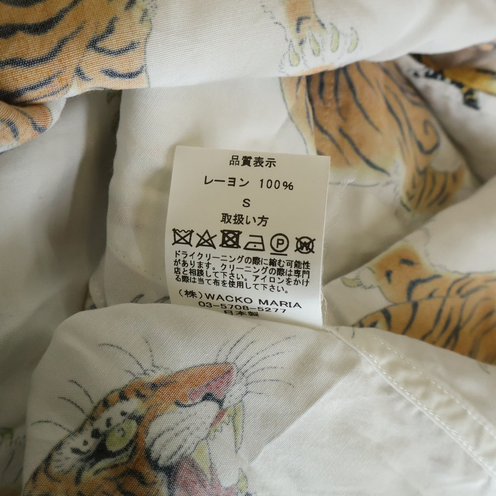 WACKO MARIA(ワコマリア) 23SS TIM LEHI HAWAIIAN SHIRTS ティムリーハイ ハワイアン 半袖シャツ ホワイト 23SS-WMS-HI09